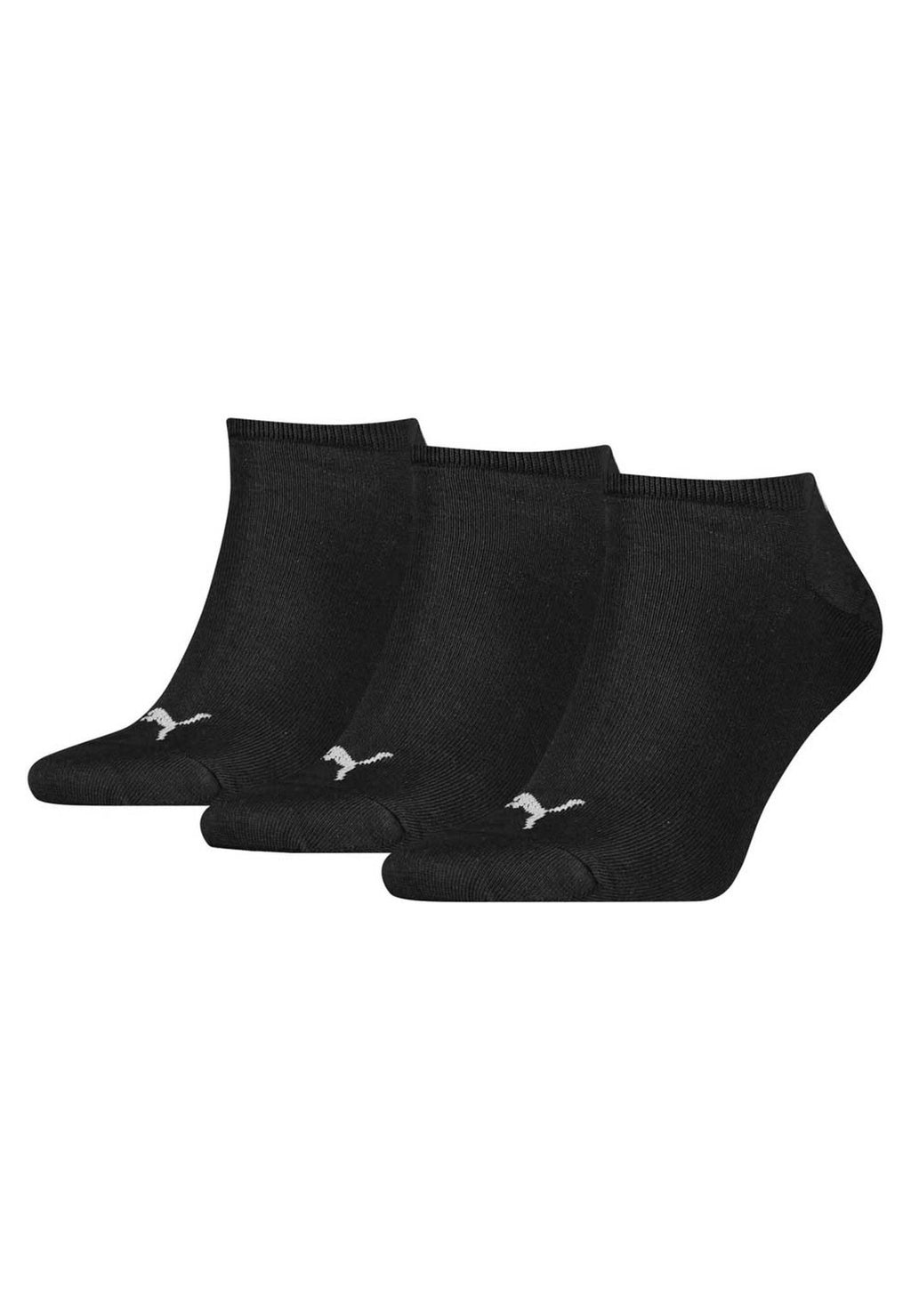TRIPACK CALCETINES PUMA NEGROS TOBILLEROS LOGO - AREA ZERO