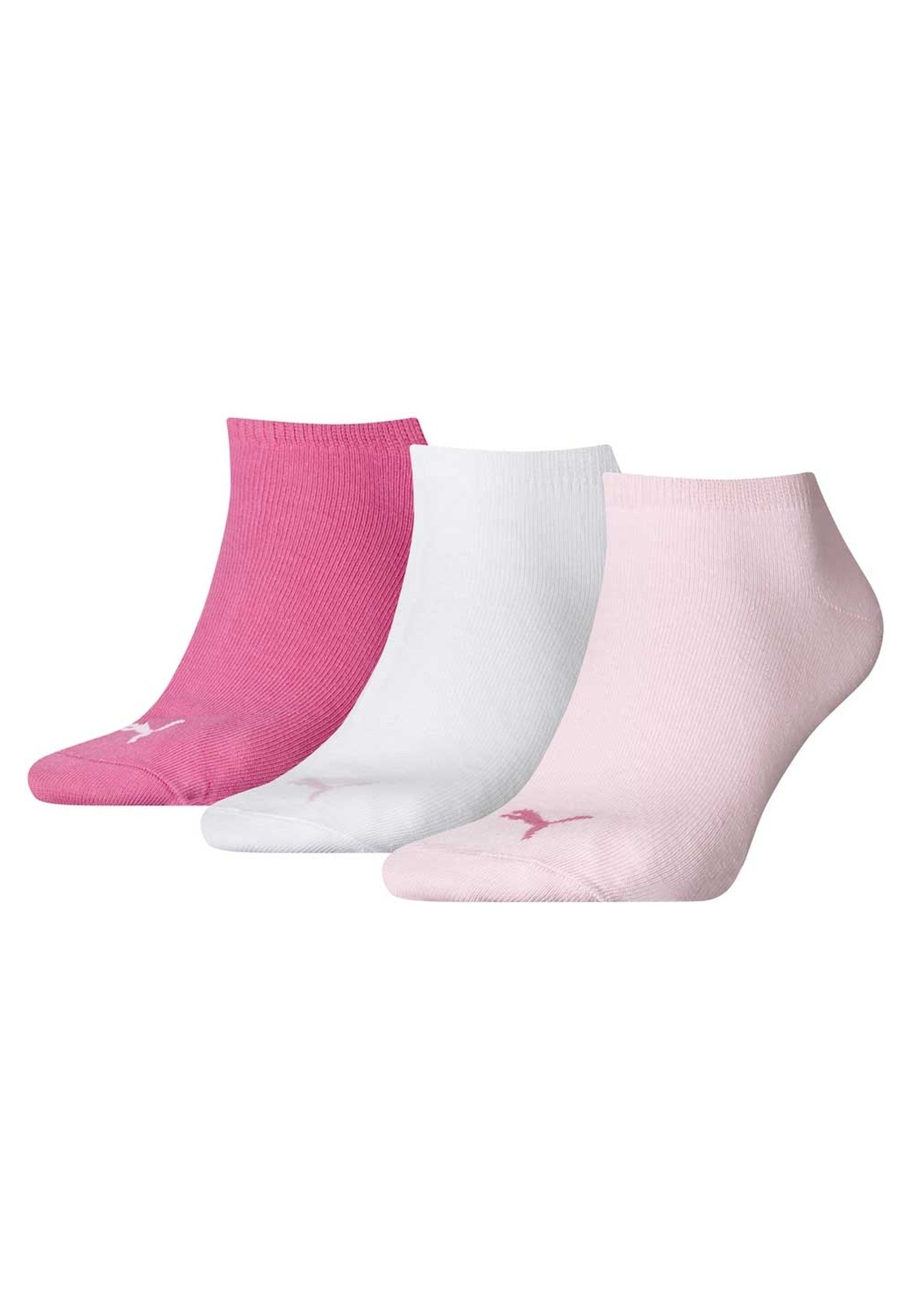 TRIPACK CALCETINES PUMA ROSAS SURTIDOS TOBILLEROS LOGO