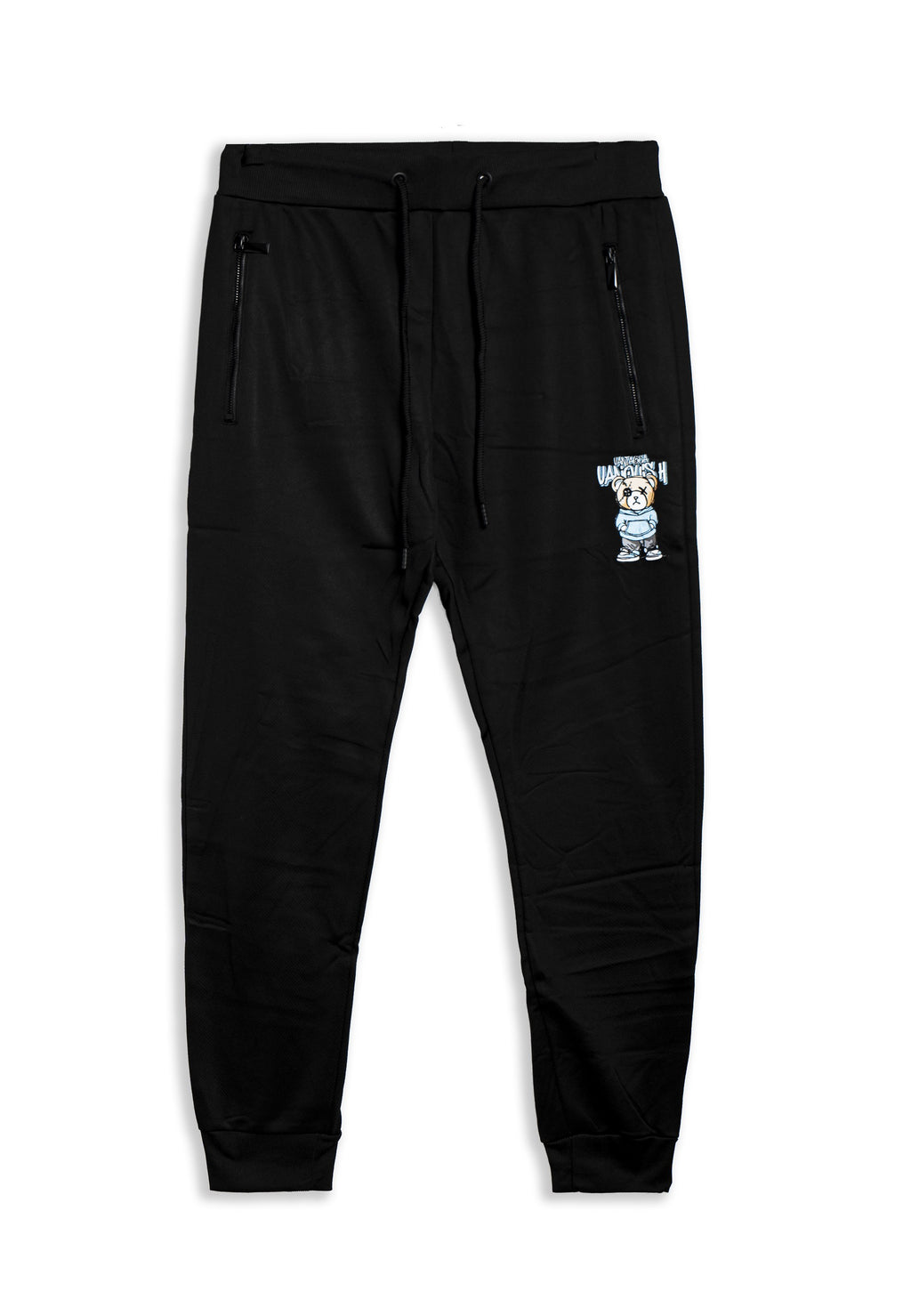 PANTALON AREA ZERO NEGRO/TURQUESA VANQUISH ANGRY BEAR TRACKPANT