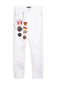 VAQUERO  BLANCO CANADA PATCHED PANTS
