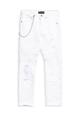 VAQUERO BLANCO ROTOS EMBROIDERED PANT