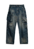 VAQUERO MOJADO GASTADO RUSTED SIDE POCKETS WIDE LEG PANT