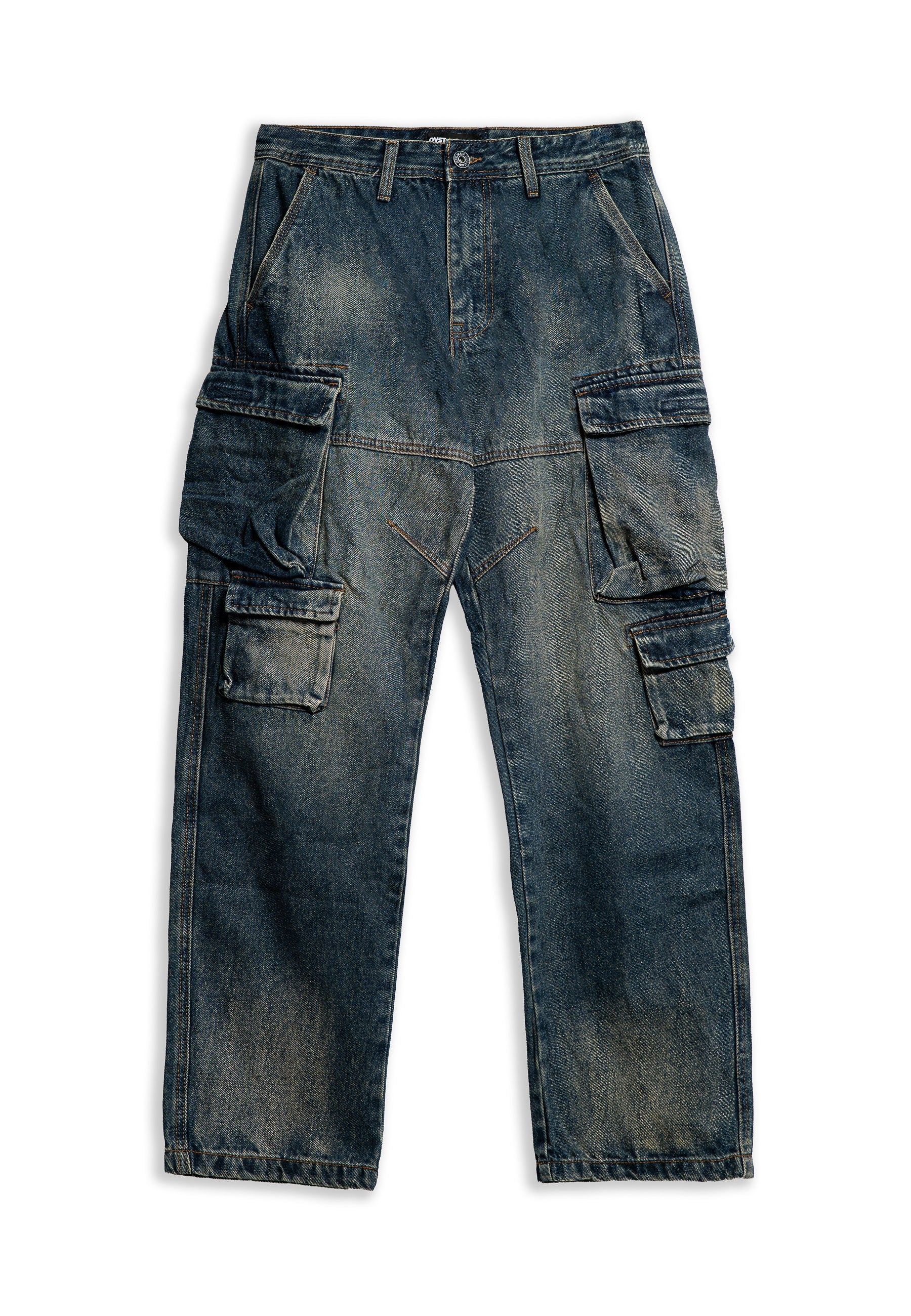 VAQUERO MOJADO GASTADO RUSTED SIDE POCKETS WIDE LEG PANT