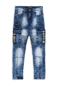 VAQUERO MOJADO GASTADO SELFIE TEAR EMBROIDERED PANT