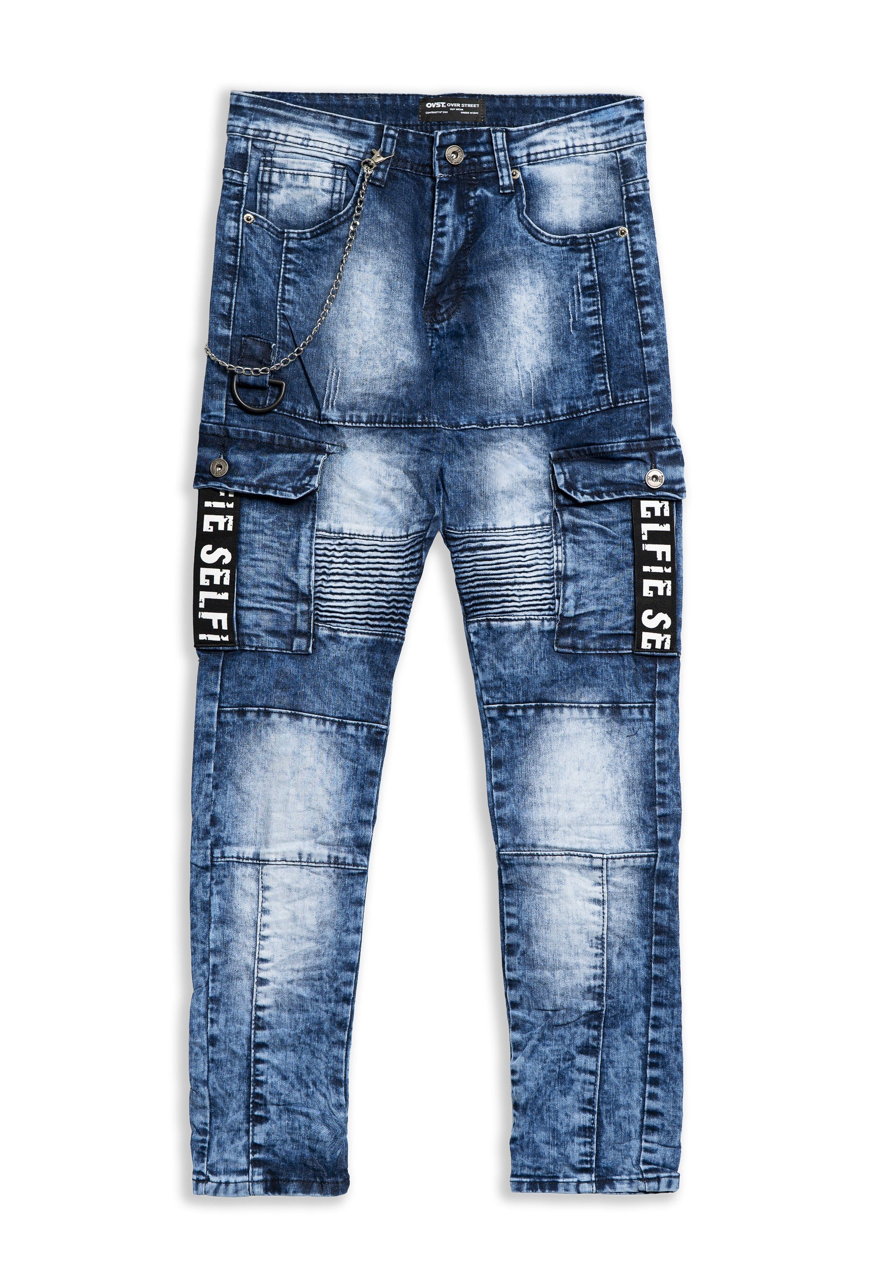 VAQUERO MOJADO GASTADO SELFIE TEAR EMBROIDERED PANT