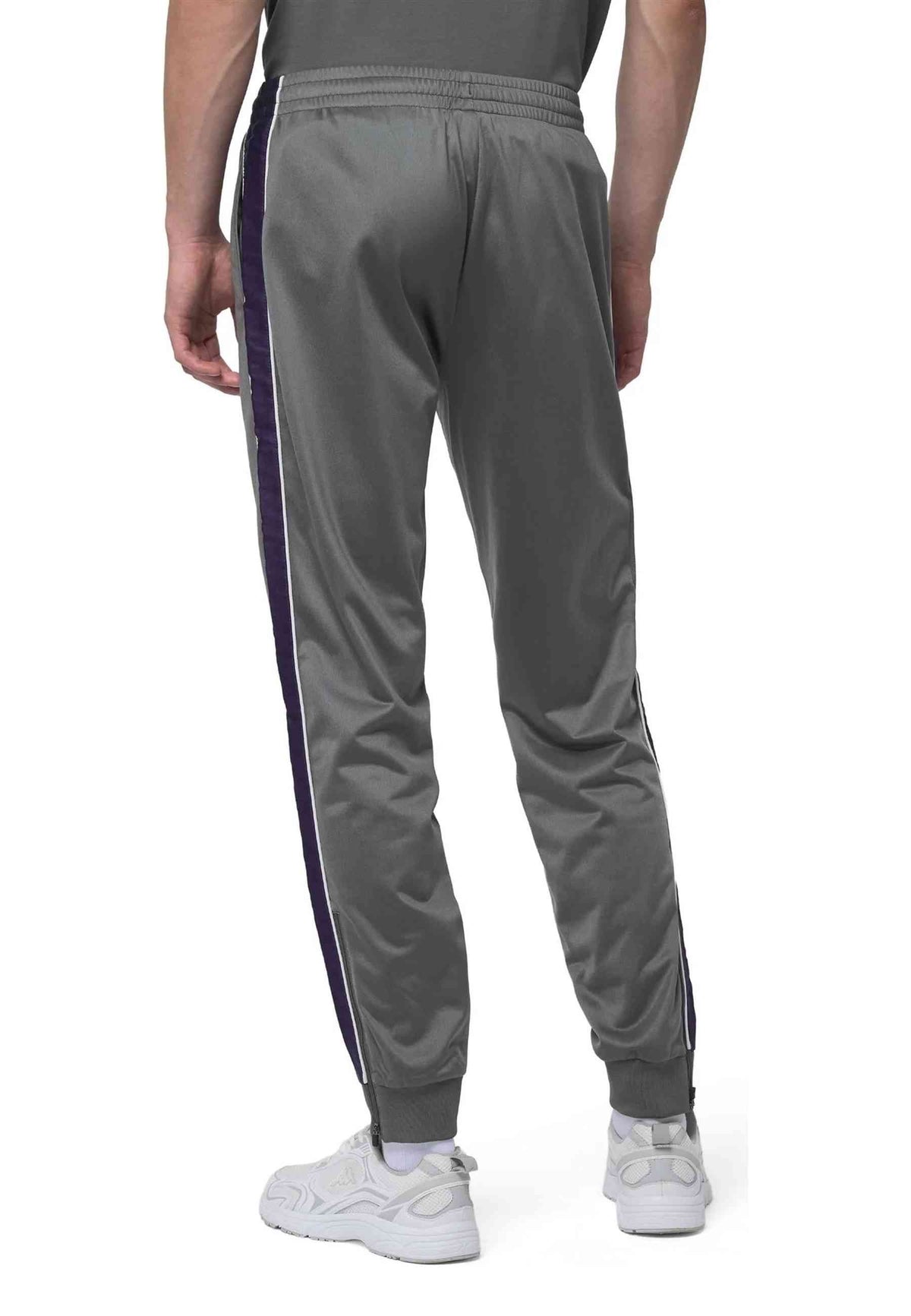 PANTALON KAPPA GRIS/VIOLETA BANDA RASTORIA SLIM TRACKPANT