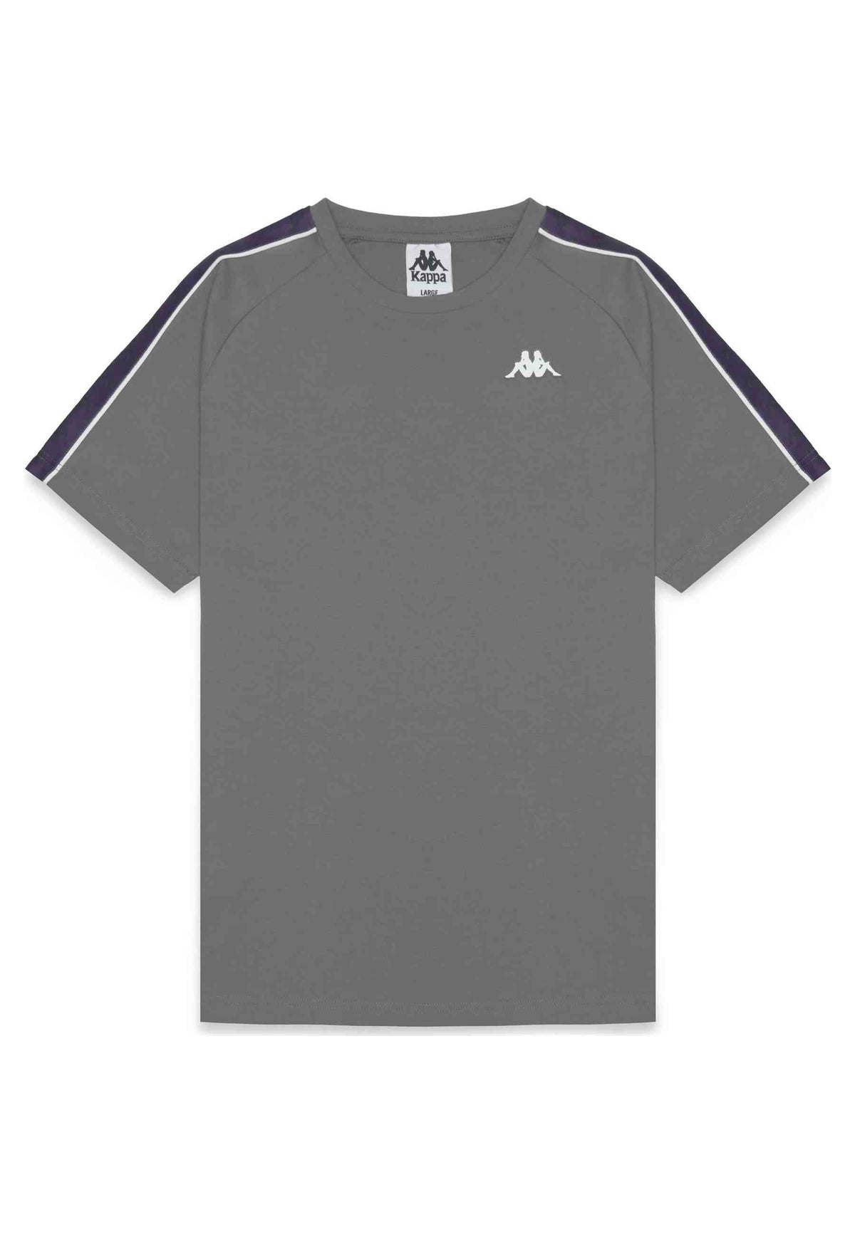 CAMISETA KAPPA GRIS/VIOLETA COEN SLIM FIT TEE