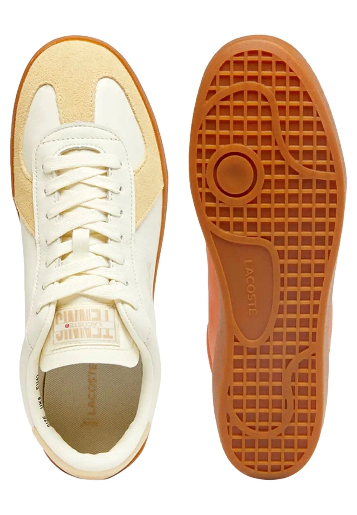 ZAPATILLAS LACOSTE AMARILLAS BASESHOT PRO LEATHER SNEAKERS - AREA ZERO