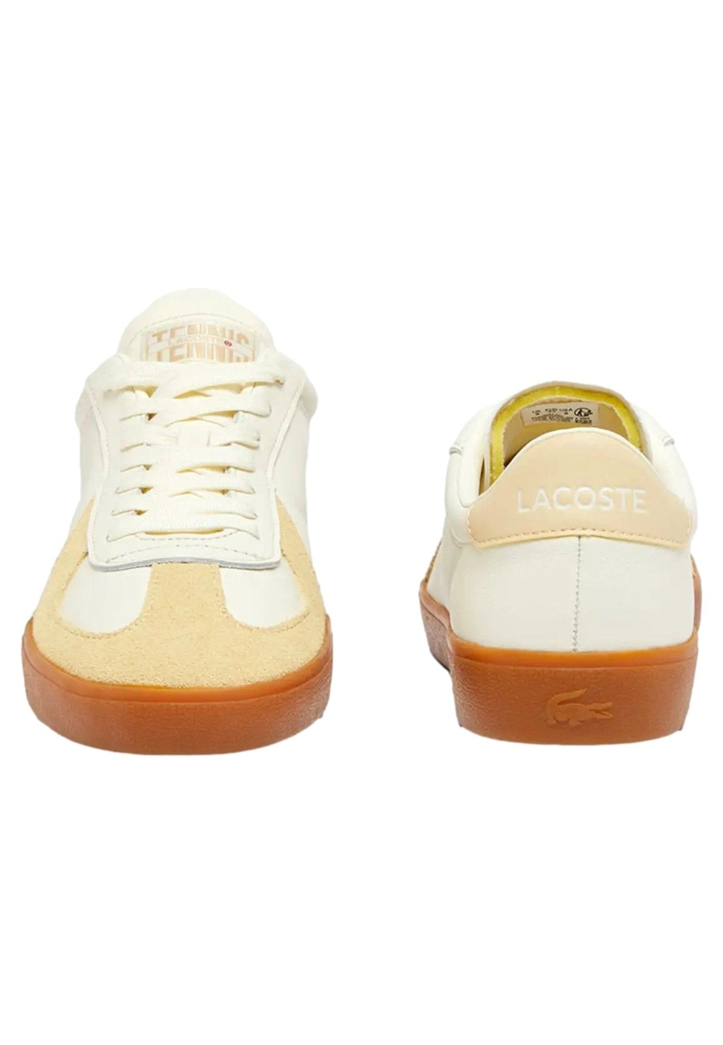 ZAPATILLAS LACOSTE AMARILLAS BASESHOT PRO LEATHER SNEAKERS - AREA ZERO