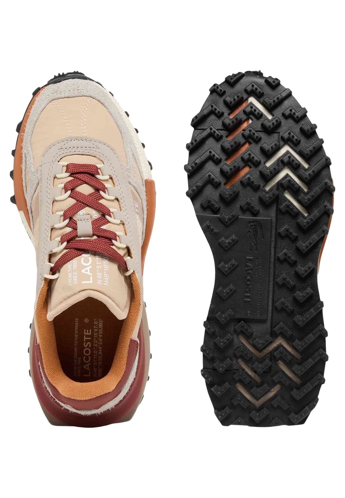 ZAPATILLAS LACOSTE BEIGE ELITE ACTIVE SNEAKERS