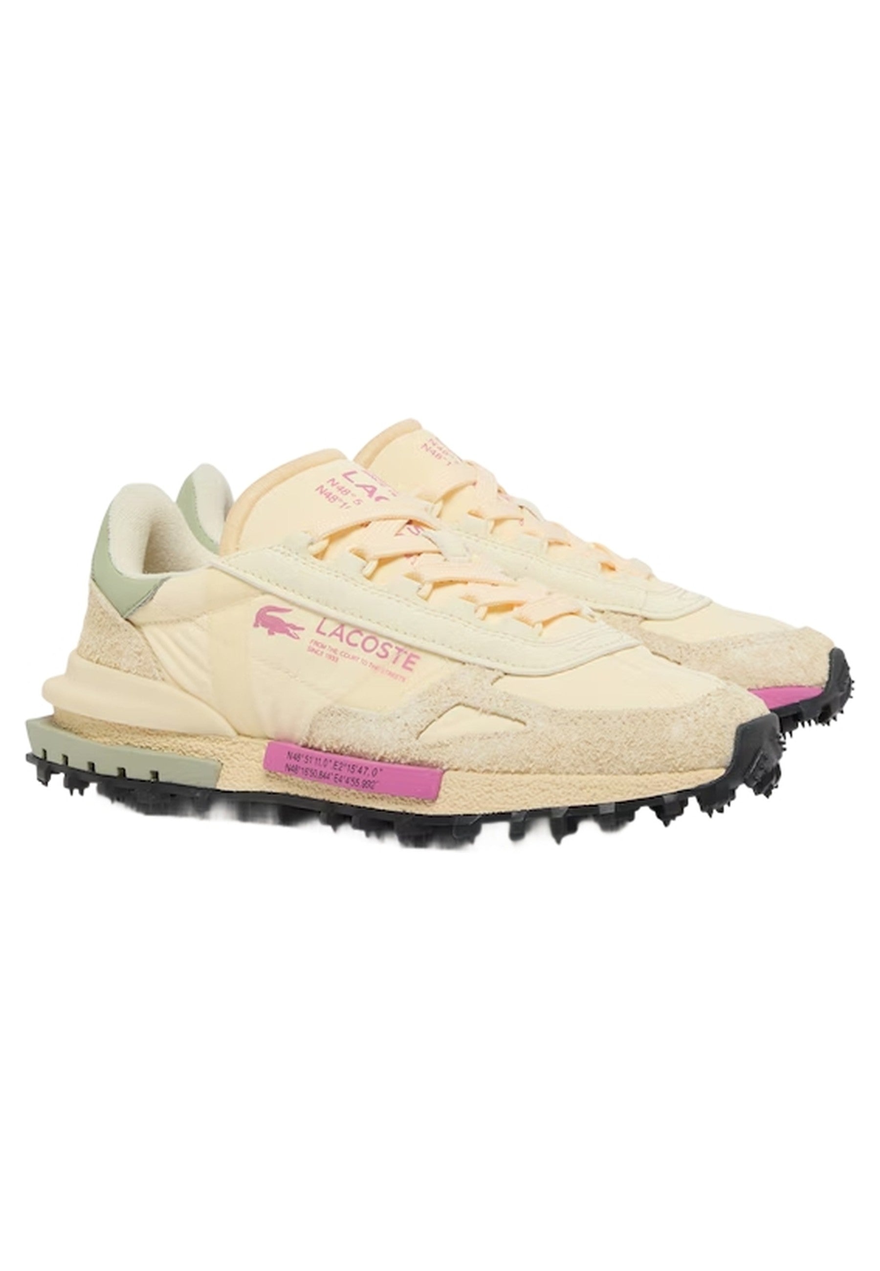 ZAPATILLAS LACOSTE BEIGE ELITE ACTIVE WMNS SNEAKERS