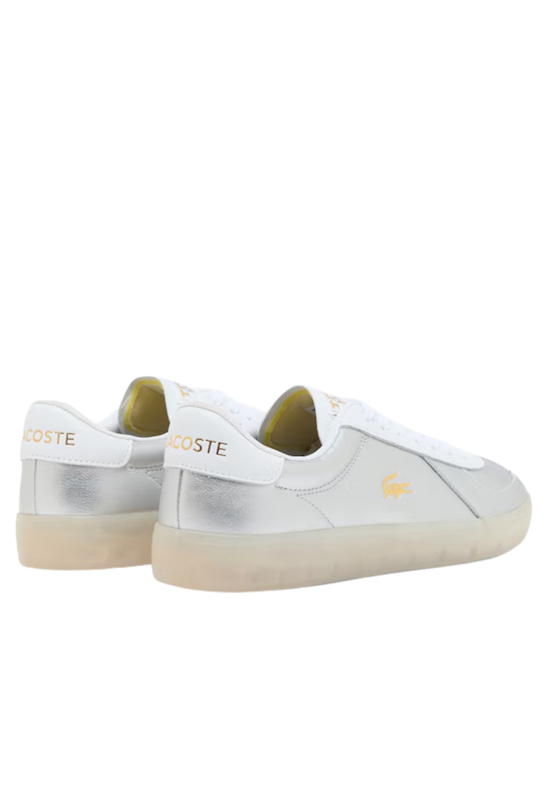 ZAPATILLAS LACOSTE PLATEADAS BASESHOT PRO SNEAKERS